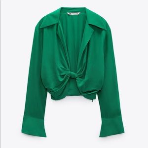 Zara Knotted Crop Top